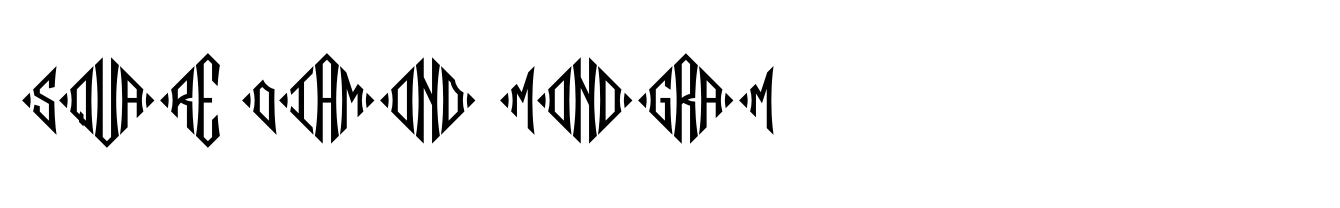 Square Diamond Monogram